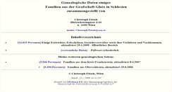Desktop Screenshot of grafschaft-glatz-genealogie.info